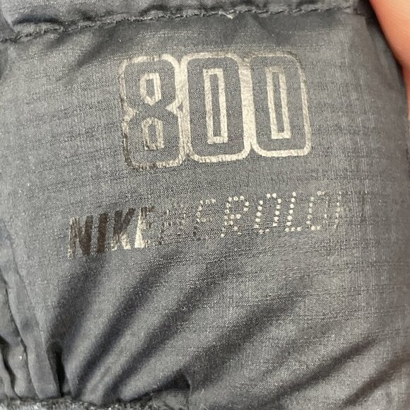 Nike Tech Fleece Jacket Women’s XS Aeroloft Down Puffer Moto Black 800 Fill - Picture 11 of 11